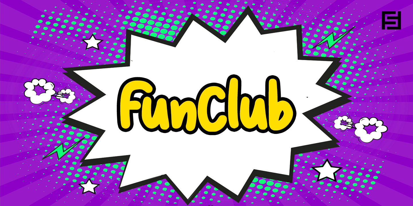 Пример шрифта Fun Club